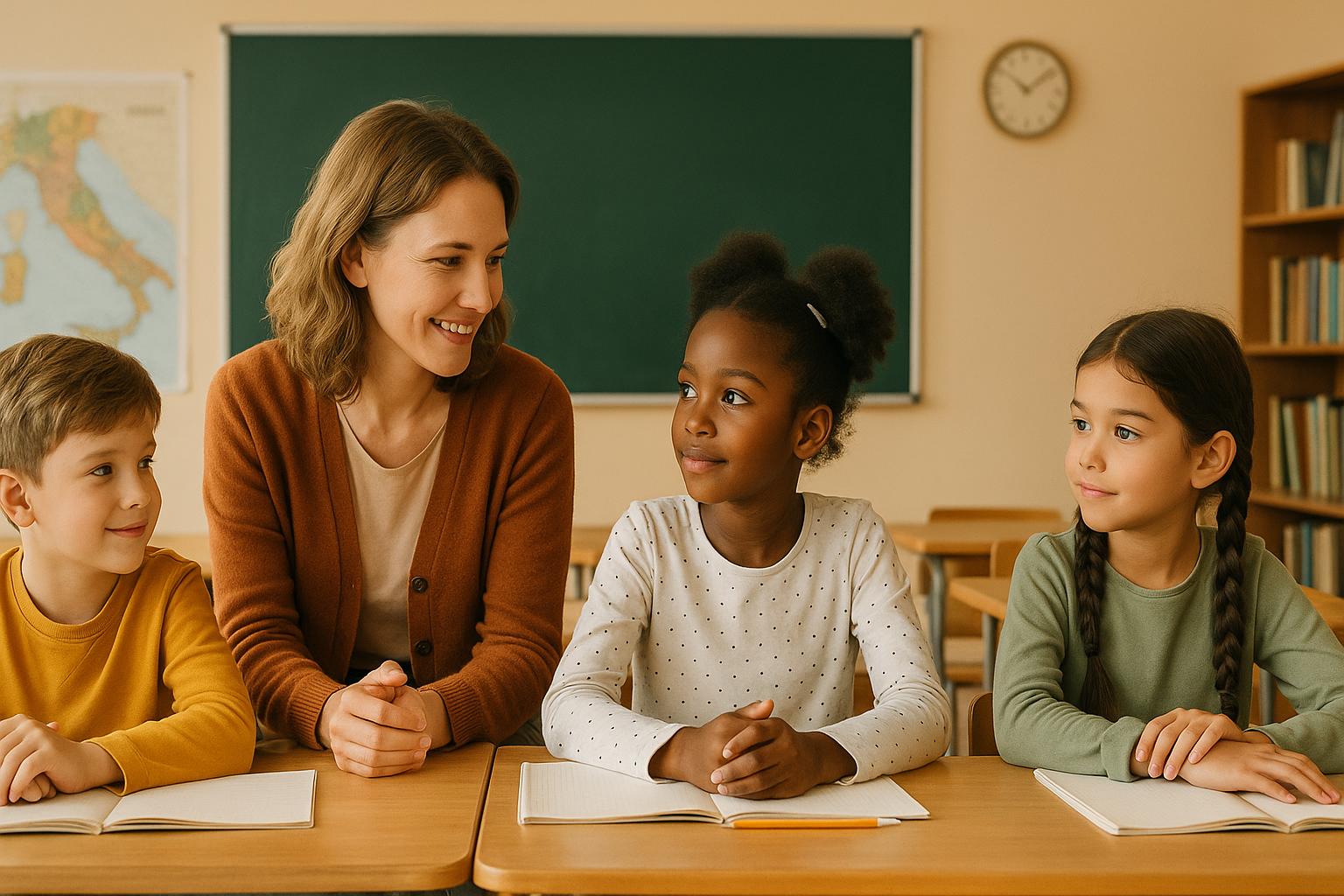 Insegnante d’inglese che segue gli stessi alunni nel tempo, creando continuità didattica